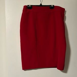 Red Ann Taylor skirt